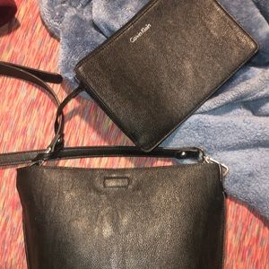 I have here a Calvin Klein purse it is black